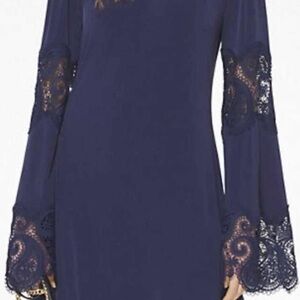Michael Kors Lace Inset Matte-Jersey dress, XS.